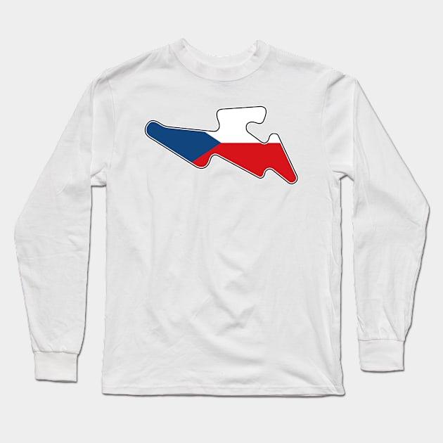 Brno Circuit [flag] Long Sleeve T-Shirt by sednoid